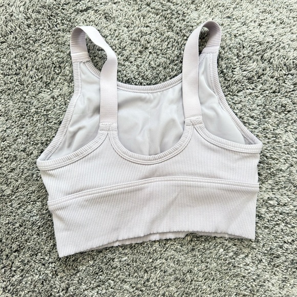 Light Purple Ribbed Cropped Tank - Picture 2 of 2